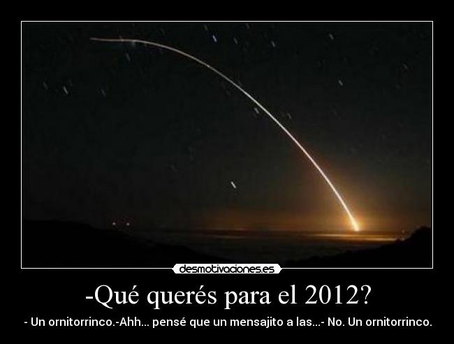 -Qué querés para el 2012? - 