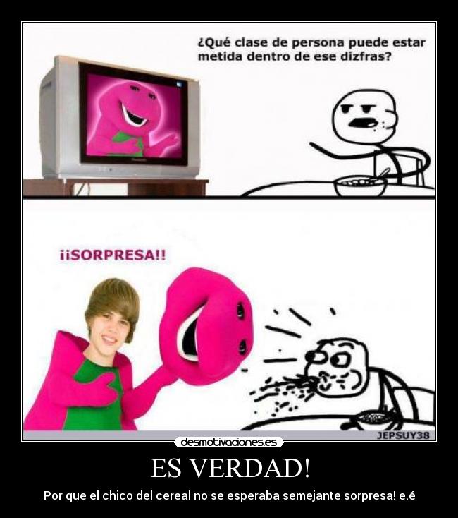 ES VERDAD! - Por que el chico del cereal no se esperaba semejante sorpresa! e.é