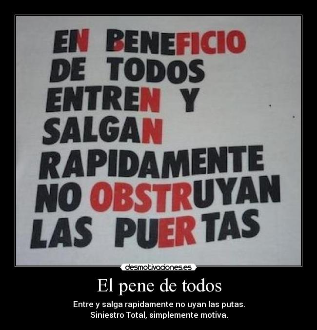 El pene de todos Desmotivaciones
