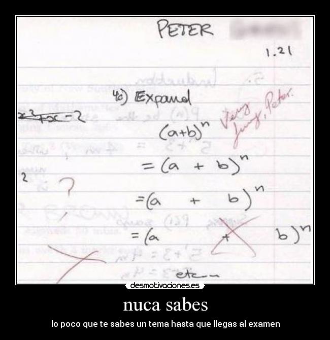 nuca sabes -
