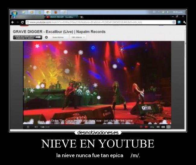 NIEVE EN YOUTUBE - 