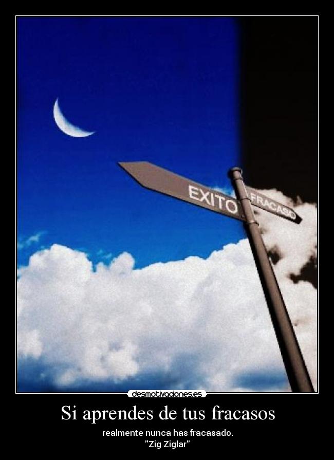 Si aprendes de tus fracasos - 