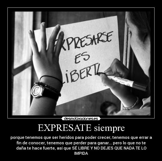 EXPRESATE siempre -