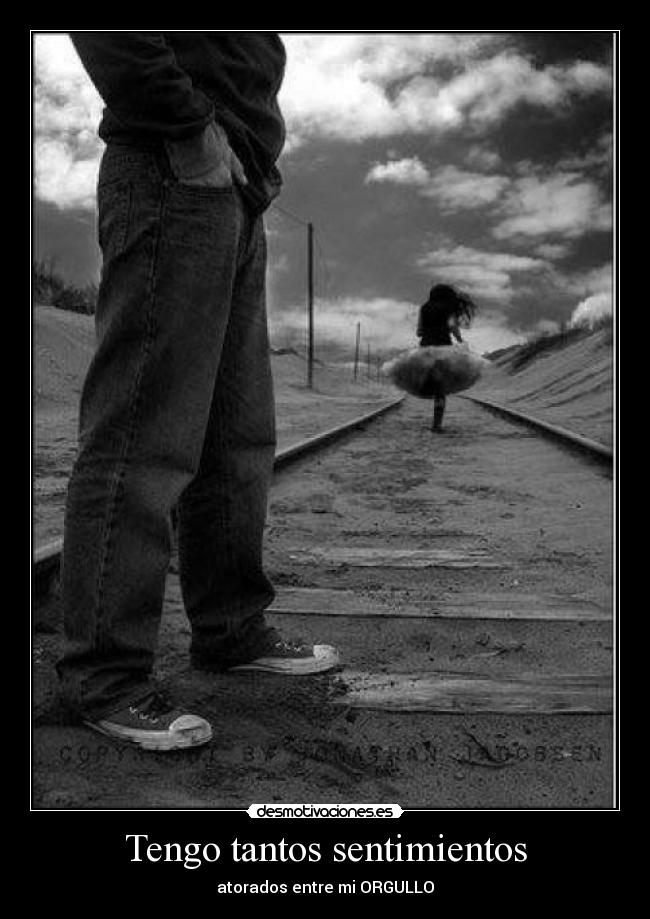 Tengo tantos sentimientos - atorados entre mi ORGULLO
