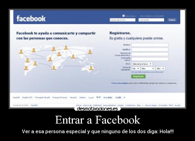 carteles facebook facebook entra persona amigo hola cartel desmotivaciones