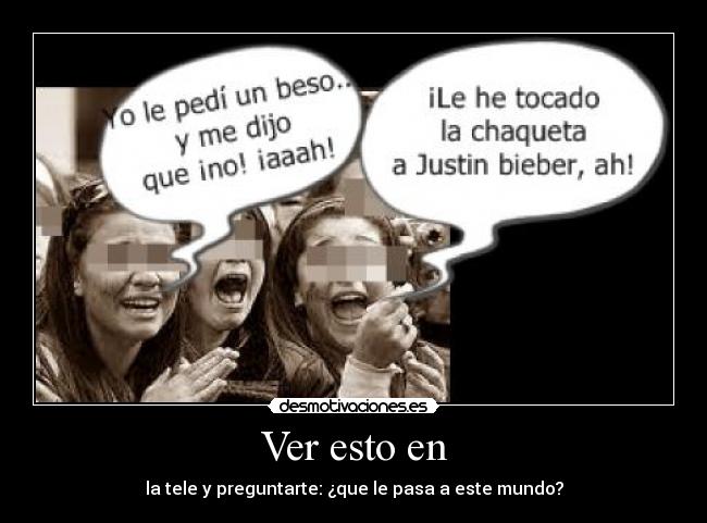 Ver esto en - la tele y preguntarte: ¿que le pasa a este mundo?