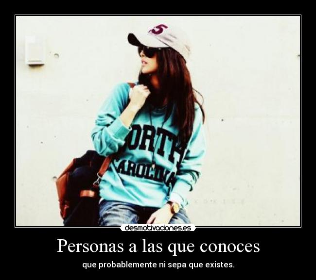Personas a las que conoces -