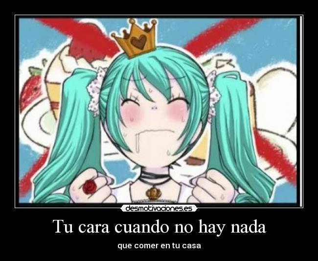 Tu cara cuando no hay nada - 