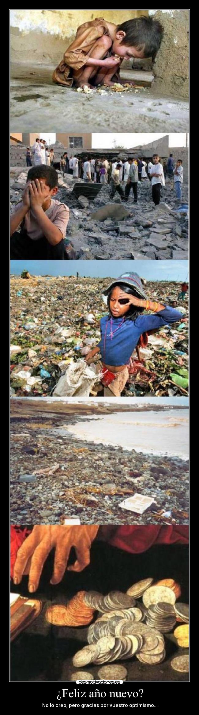 ¿Feliz año nuevo? - No lo creo, pero gracias por vuestro optimismo...