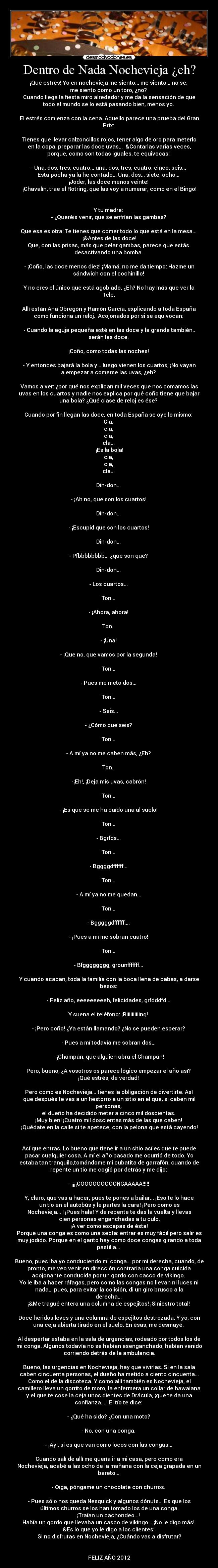 Dentro de Nada Nochevieja ¿eh? - 