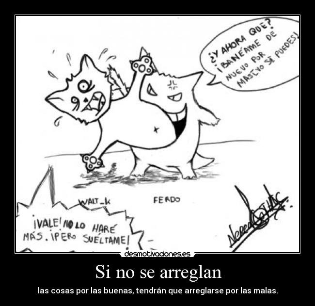 carteles ferdo gengar waltk nereagothic desmotivaciones