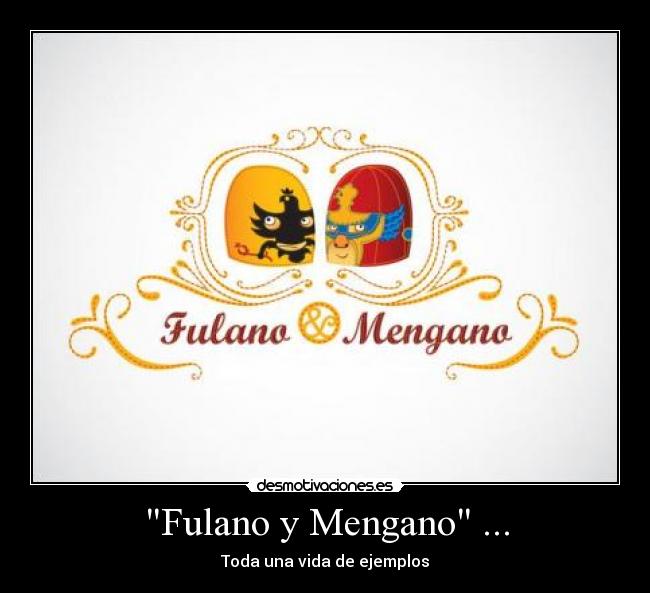 Fulano y Mengano ... - 