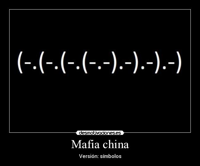 Mafia china - 