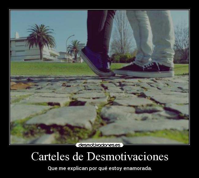 Carteles de Desmotivaciones - Que me explican por qué estoy enamorada.