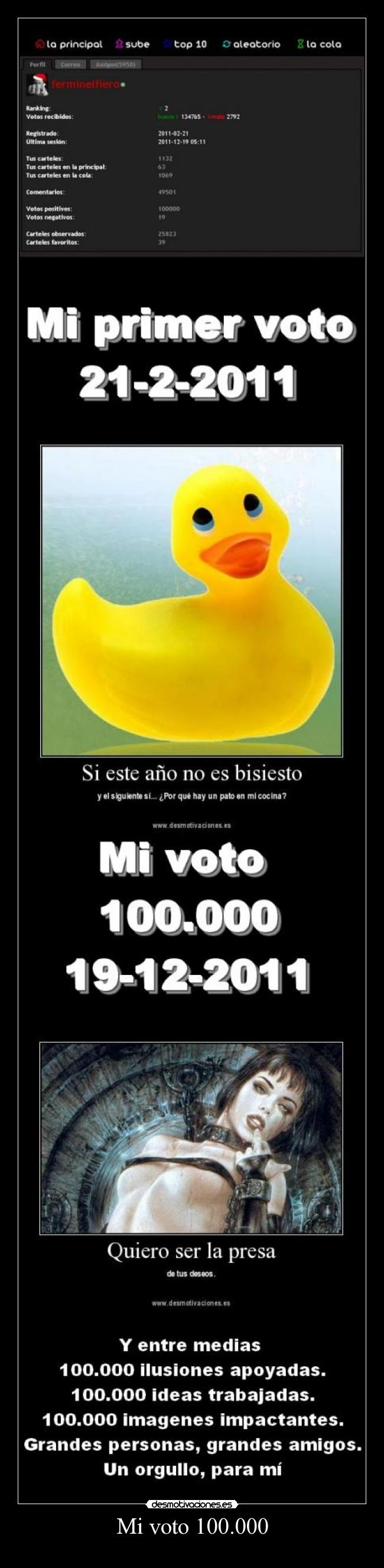 Mi voto 100.000 -