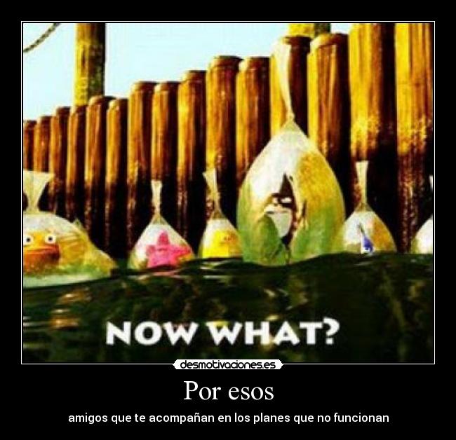 Por esos - amigos que te acompañan en los planes que no funcionan