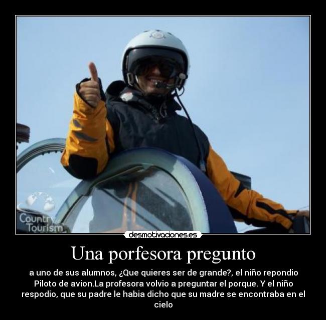 Una porfesora pregunto - 