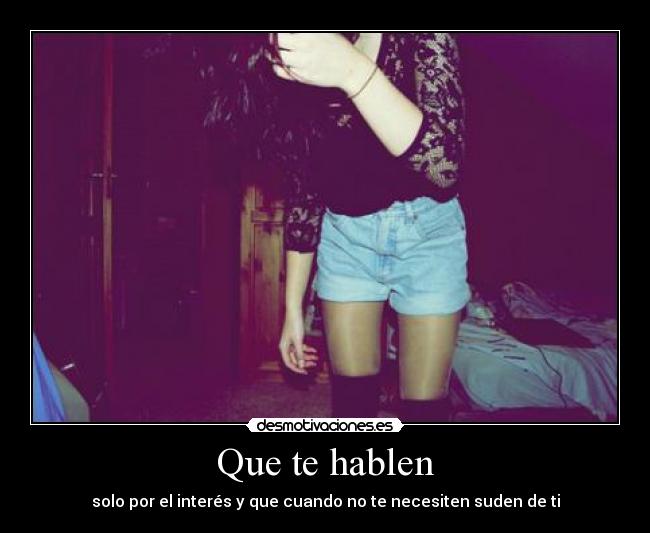 Que te hablen - 