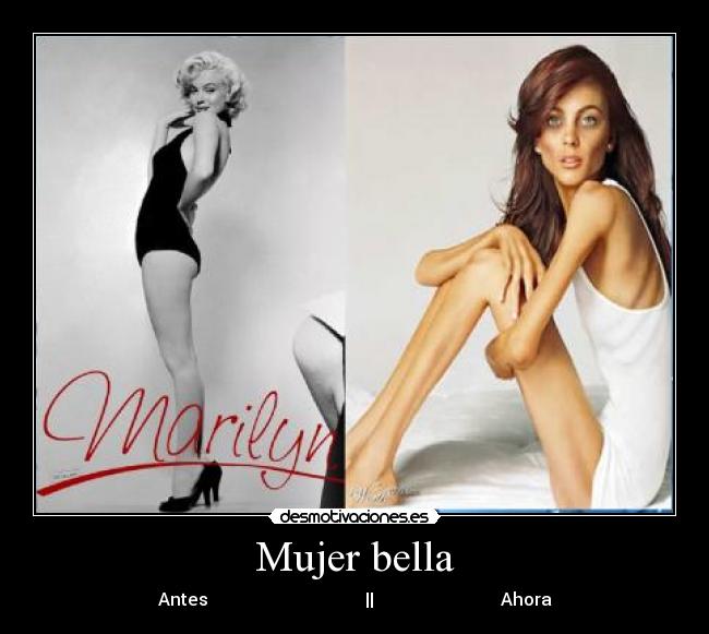 carteles mujer anorexia desmotivaciones
