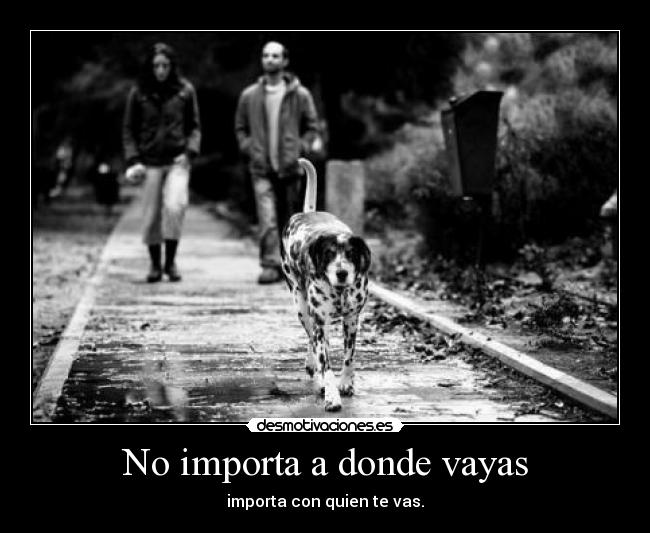 No importa a donde vayas -