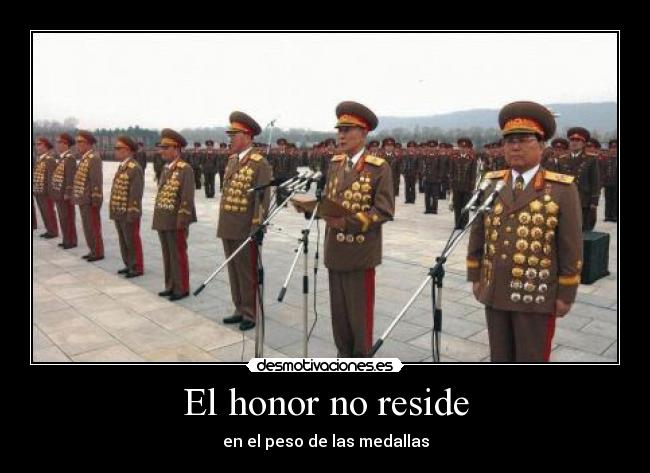 El honor no reside - 