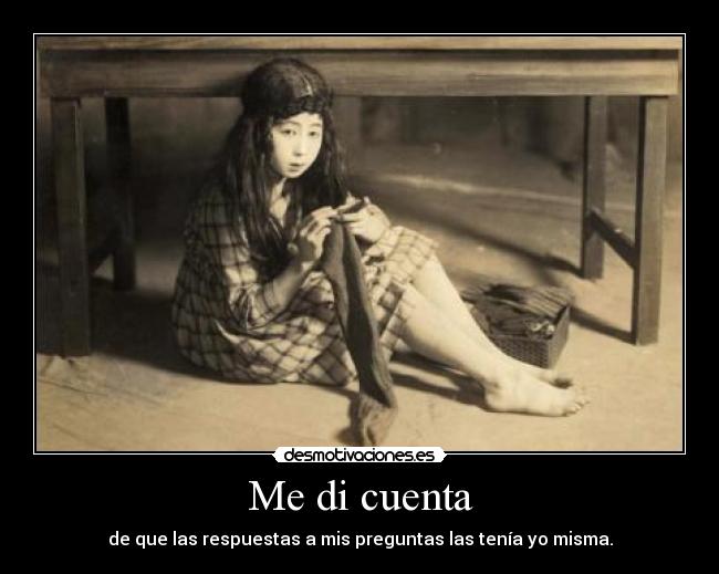 Me di cuenta -
