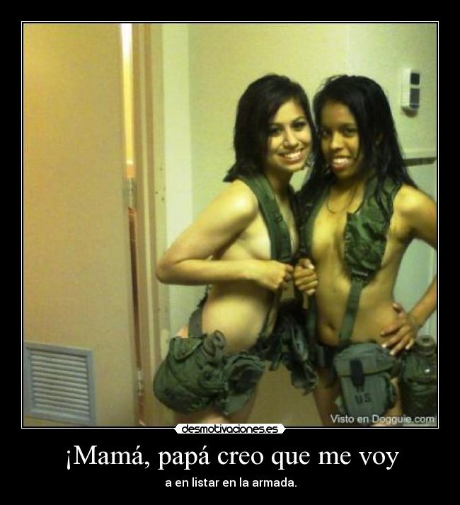 ¡Mamá, papá creo que me voy -