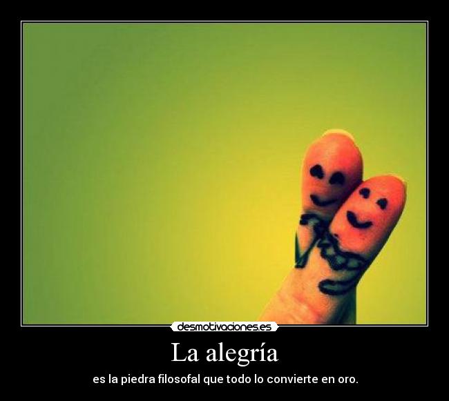 La alegría -