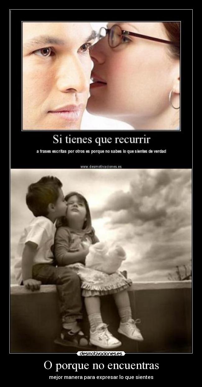 O porque no encuentras -