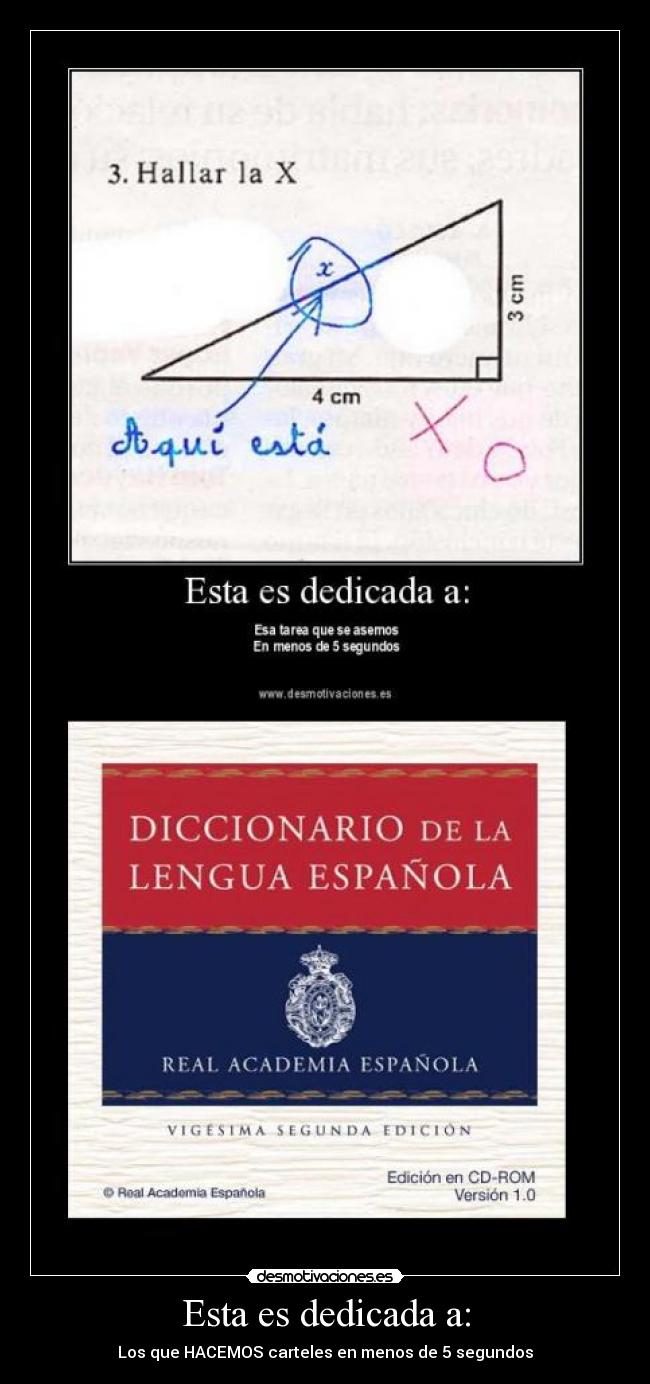 Esta es dedicada a: - 