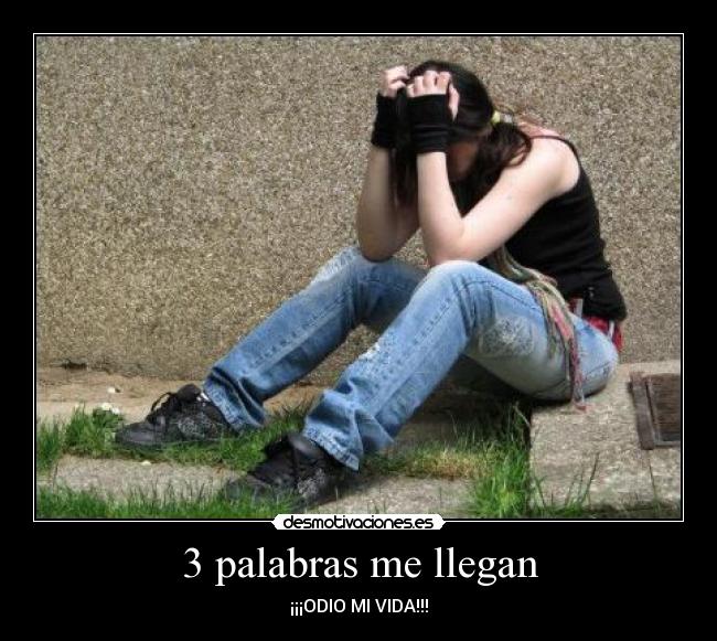 3 palabras me llegan -
