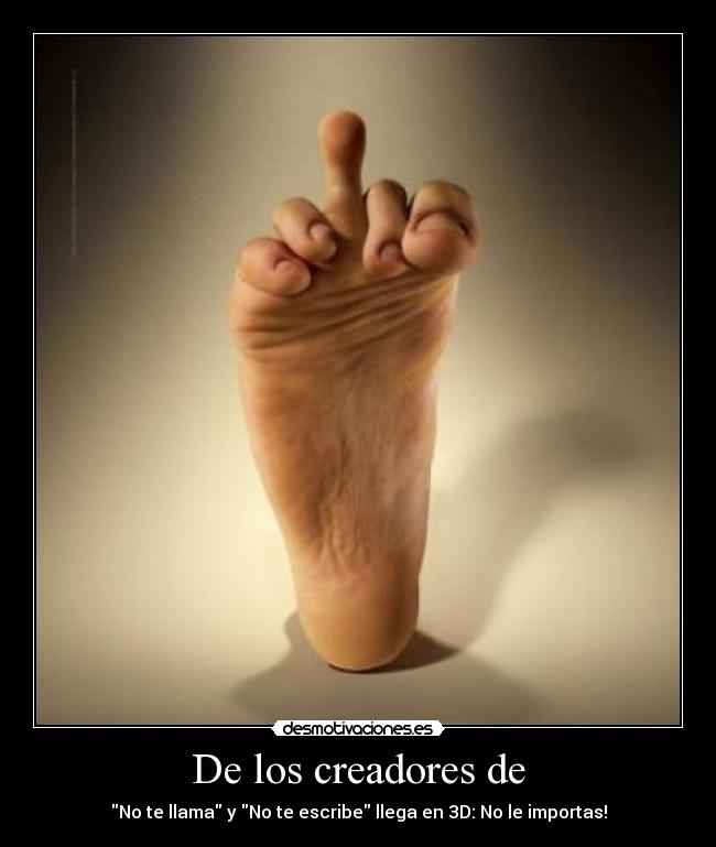 De los creadores de - No te llama y No te escribe llega en 3D: No le importas!