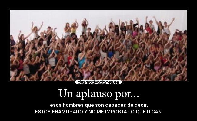 Un aplauso por... -