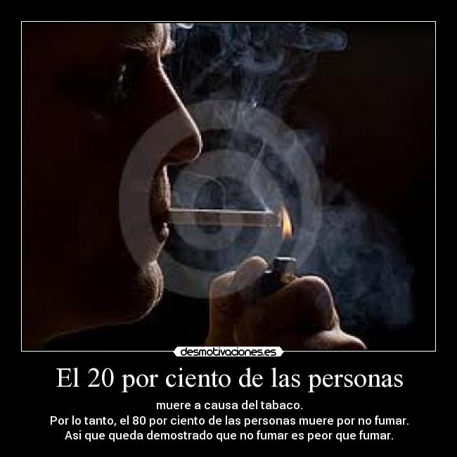 El 20 por ciento de las personas - 