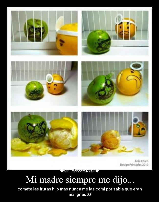 carteles madre frutas malignas desmotivaciones