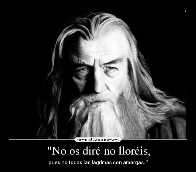 No os diré no lloréis, - 