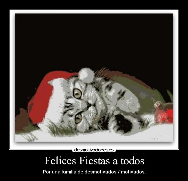 Felices Fiestas a todos - Por una familia de desmotivados / motivados.