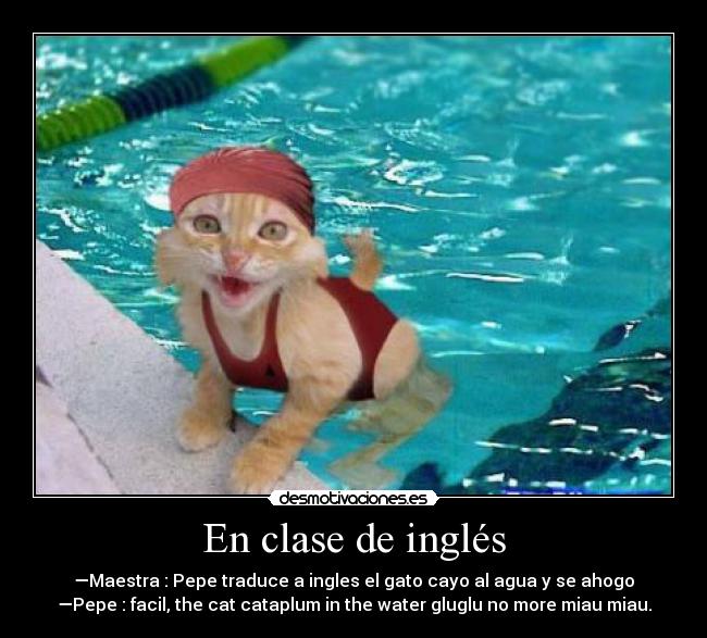 En clase de inglés -