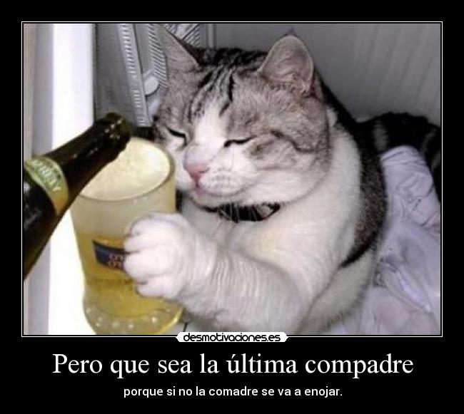 Pero que sea la última compadre -