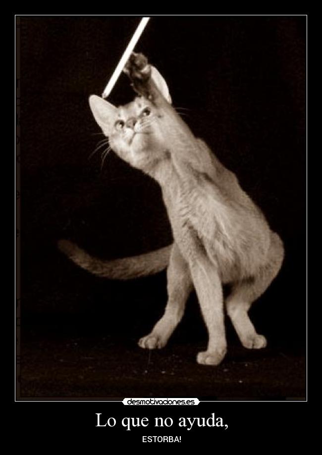 Lo que no ayuda, - 
