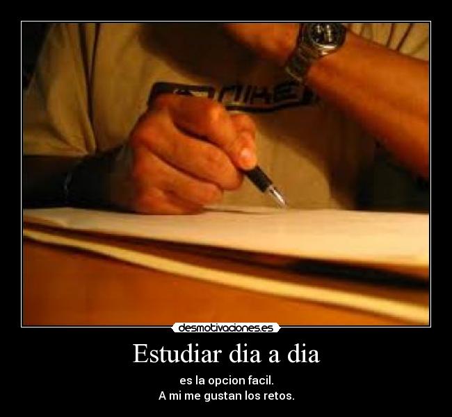 Estudiar dia a dia -