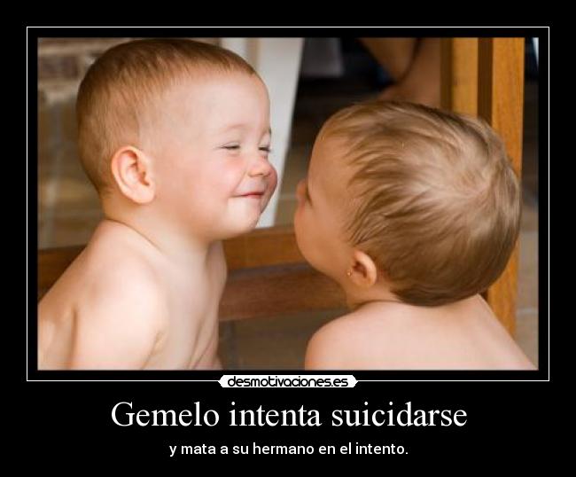 Gemelo intenta suicidarse - y mata a su hermano en el intento.