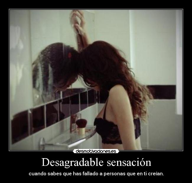 Desagradable sensación - 