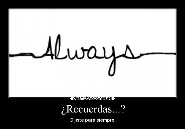 ¿Recuerdas...? - 