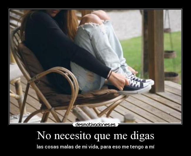 No necesito que me digas - 
