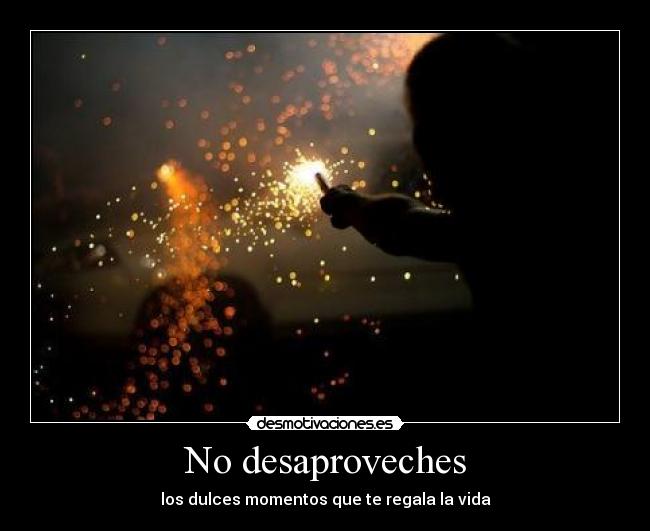 No desaproveches - 