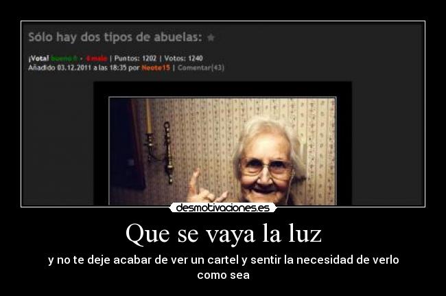 Que se vaya la luz - 