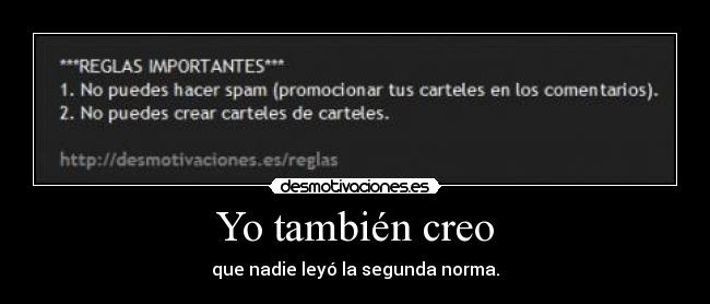 Yo también creo - 