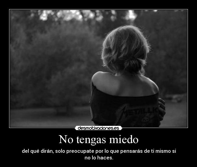 No tengas miedo -