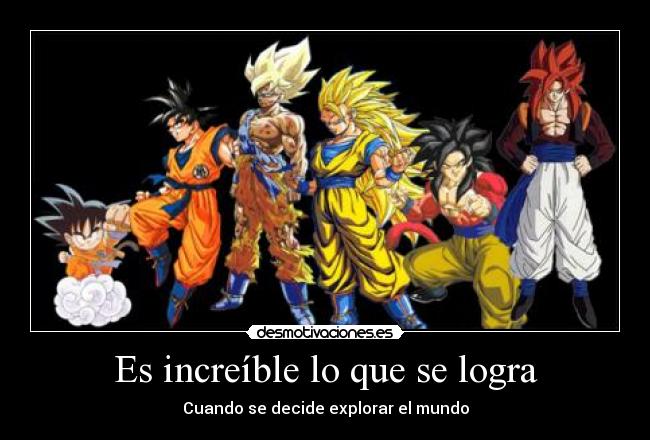 Es increíble lo que se logra - Cuando se decide explorar el mundo